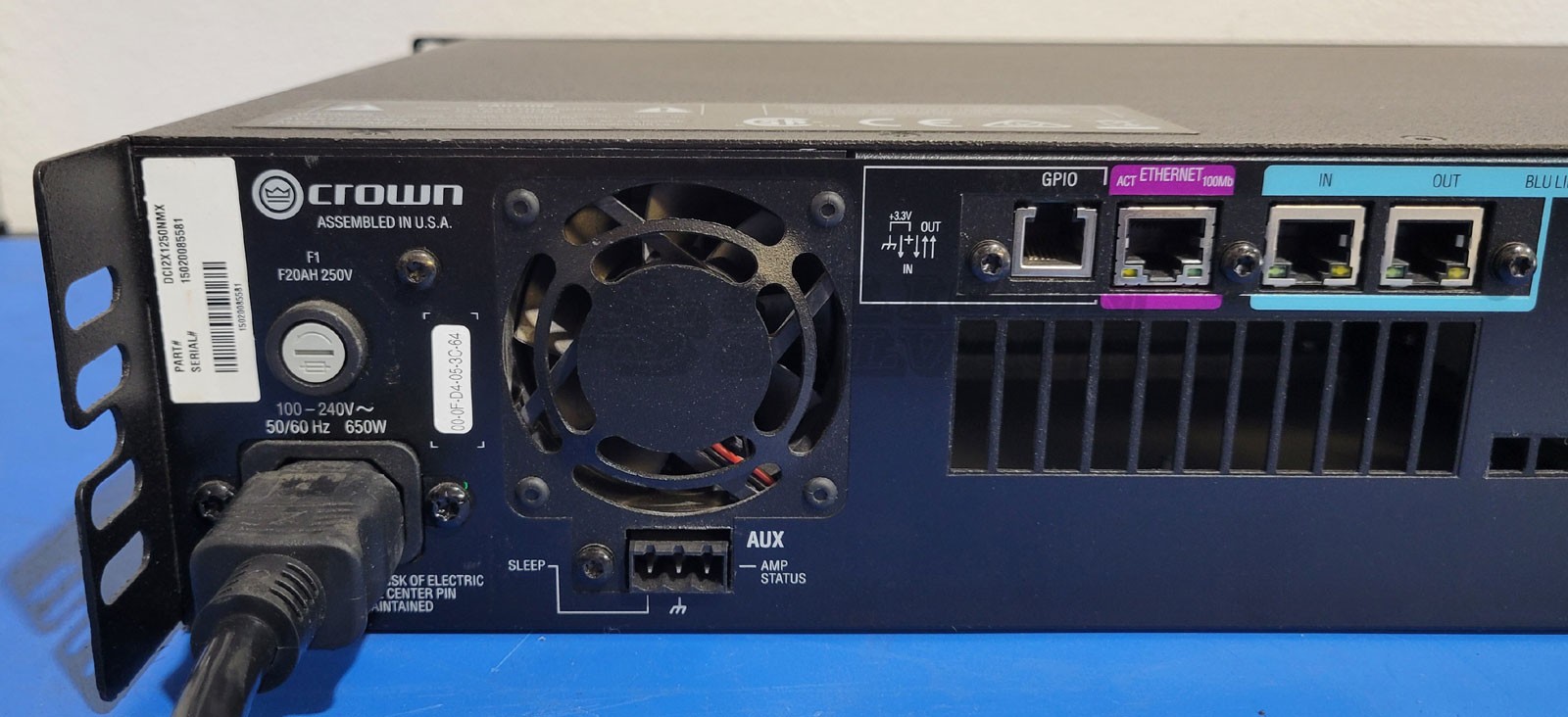 Crown 2|1250N Drivecore DCI Two-Channel Power Amplifier