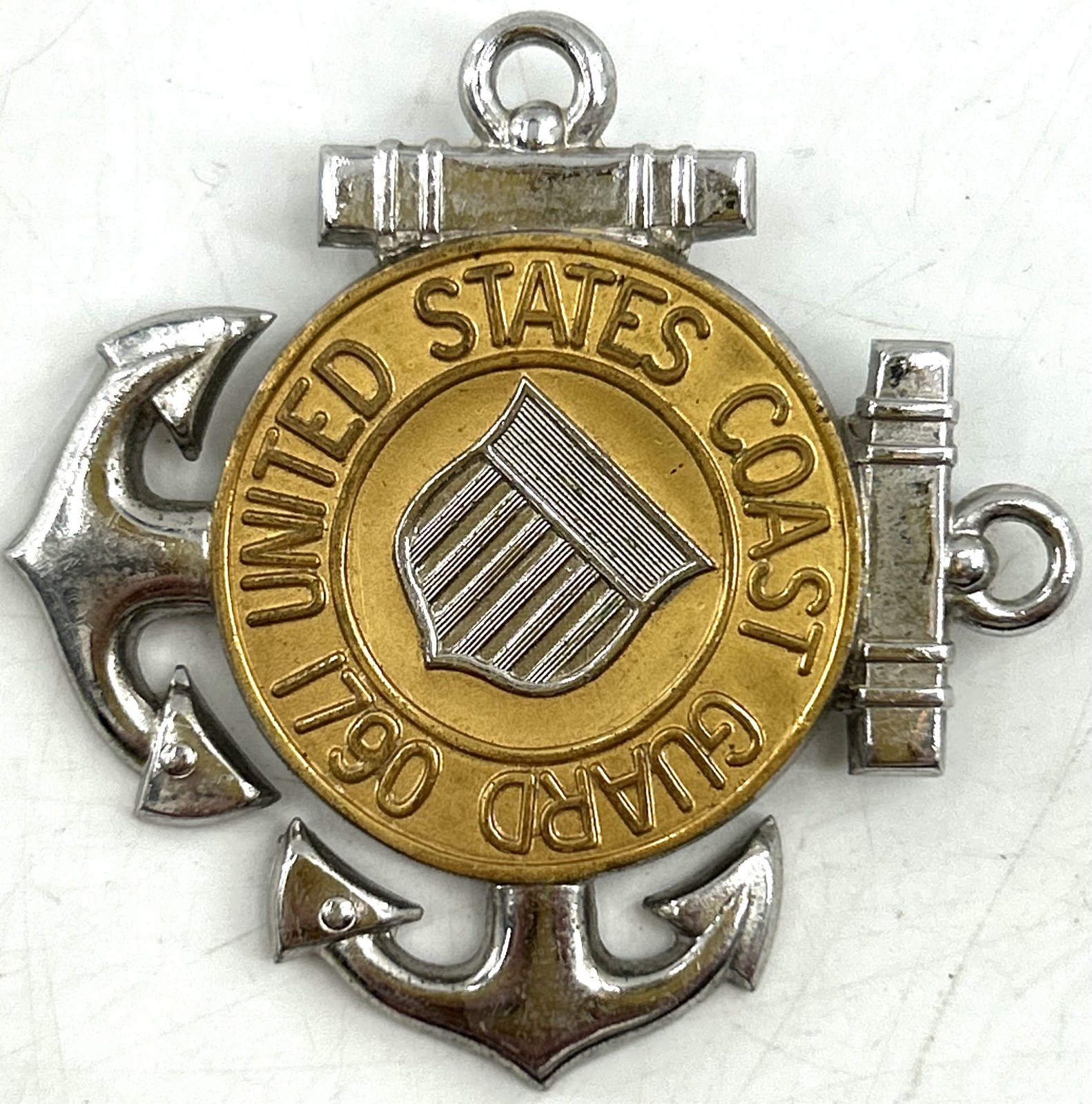 Coast Guard Cap Device Enlisted Screw On Regulation Size As Pictured