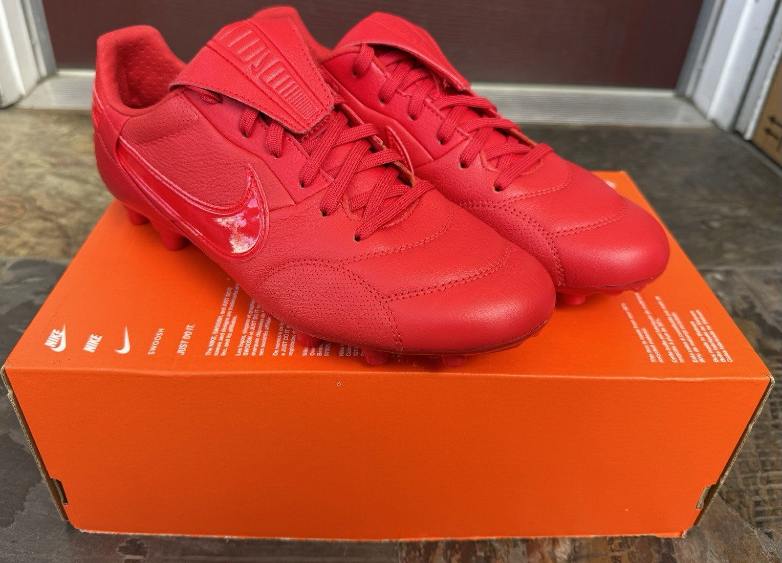 Nike Premier 3 FG Triple Red Soccer Cleat HM0265-600 Pick Your Size No Lids
