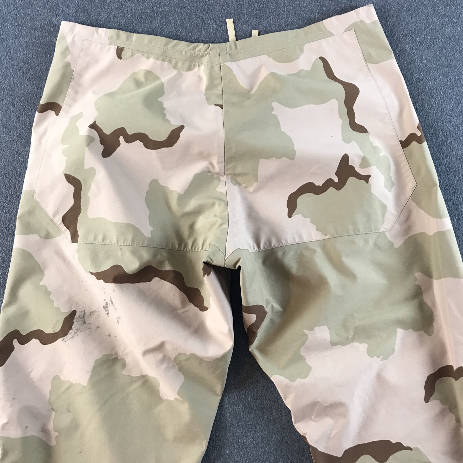 US Military Desert Camo ECW Trousers Mens XL Long STAINS Extended Cold #5415