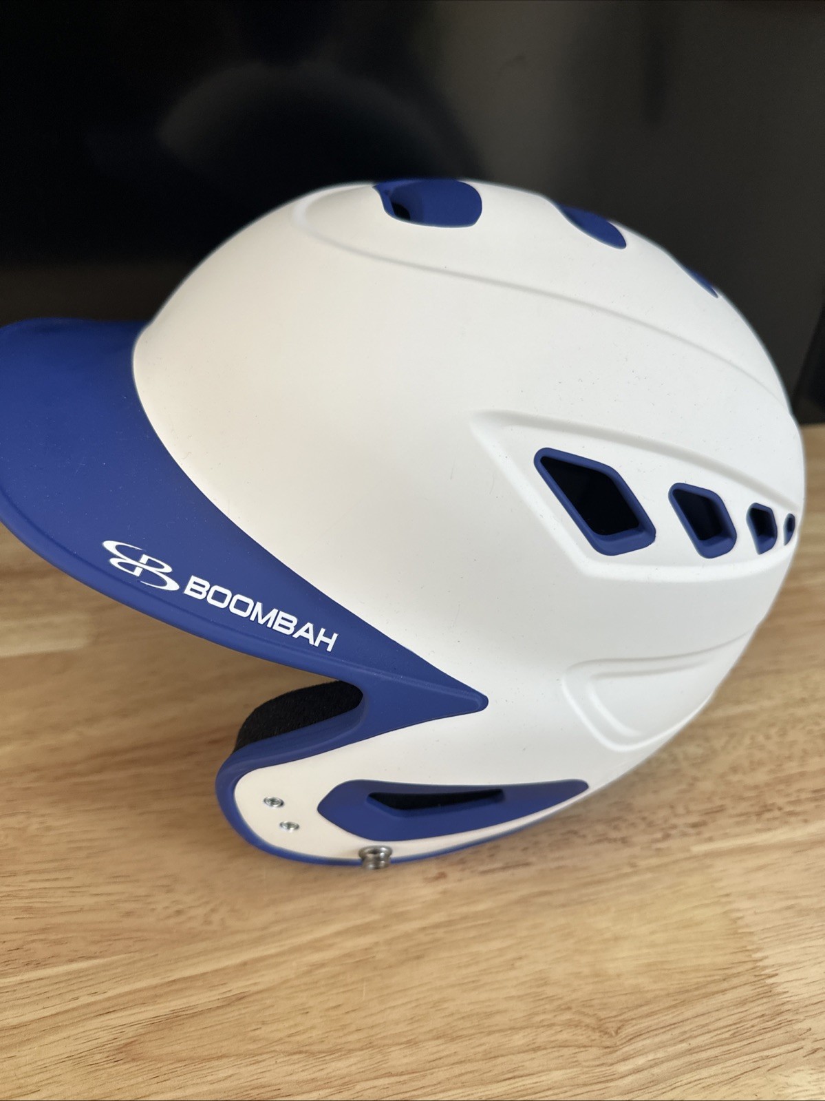 Boombah Baseball Helmet - Blue And White  7 - 7 3/4 BBH2-SR
