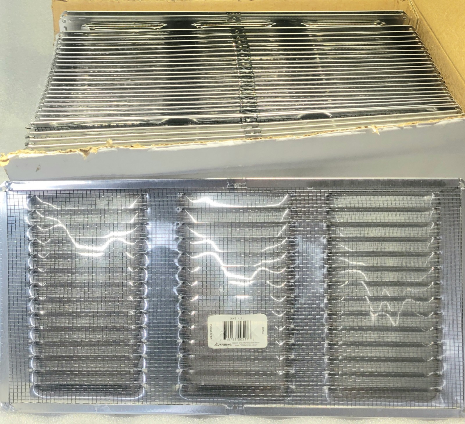 Air Vent 84210 Aluminum Mill Finish Under Eave Vent 16 in x 8 in Pack of 24 NEW