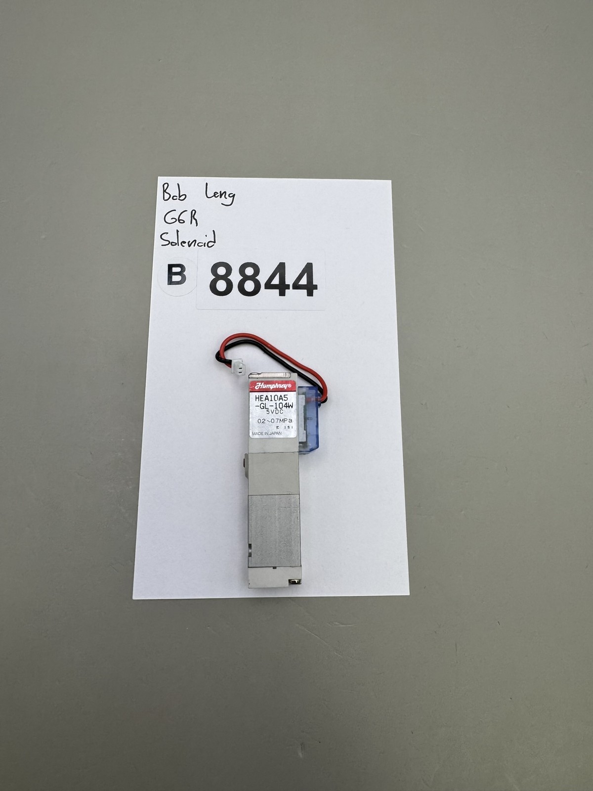Bob Long G6R Solenoid