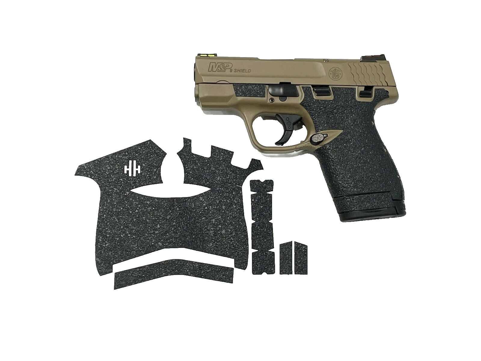 HANDLEITGRIPS Textured Sandpaper Grip Tape for Smith & Wesson Shield Plus 9mm