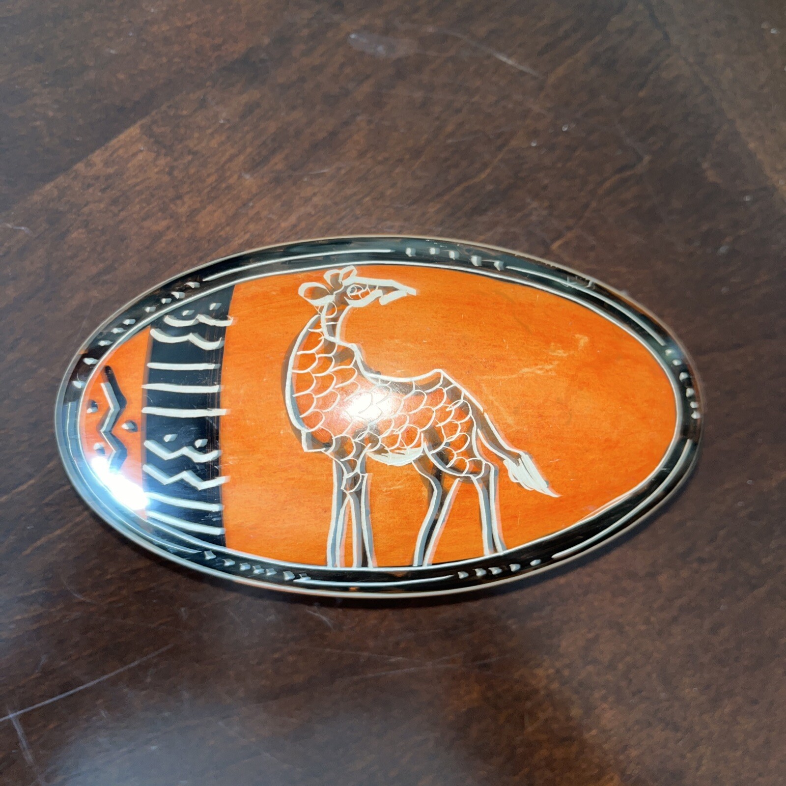 Soapstone Trinket Small Box - Giraffe