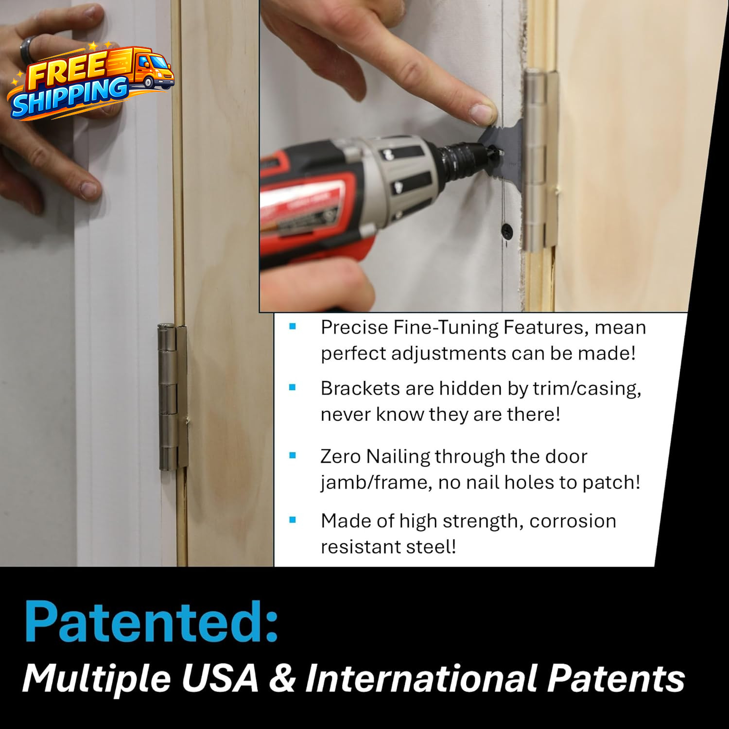 EXPR® Premium Door Install Kit Max Strength Secures Both Sides Official Door