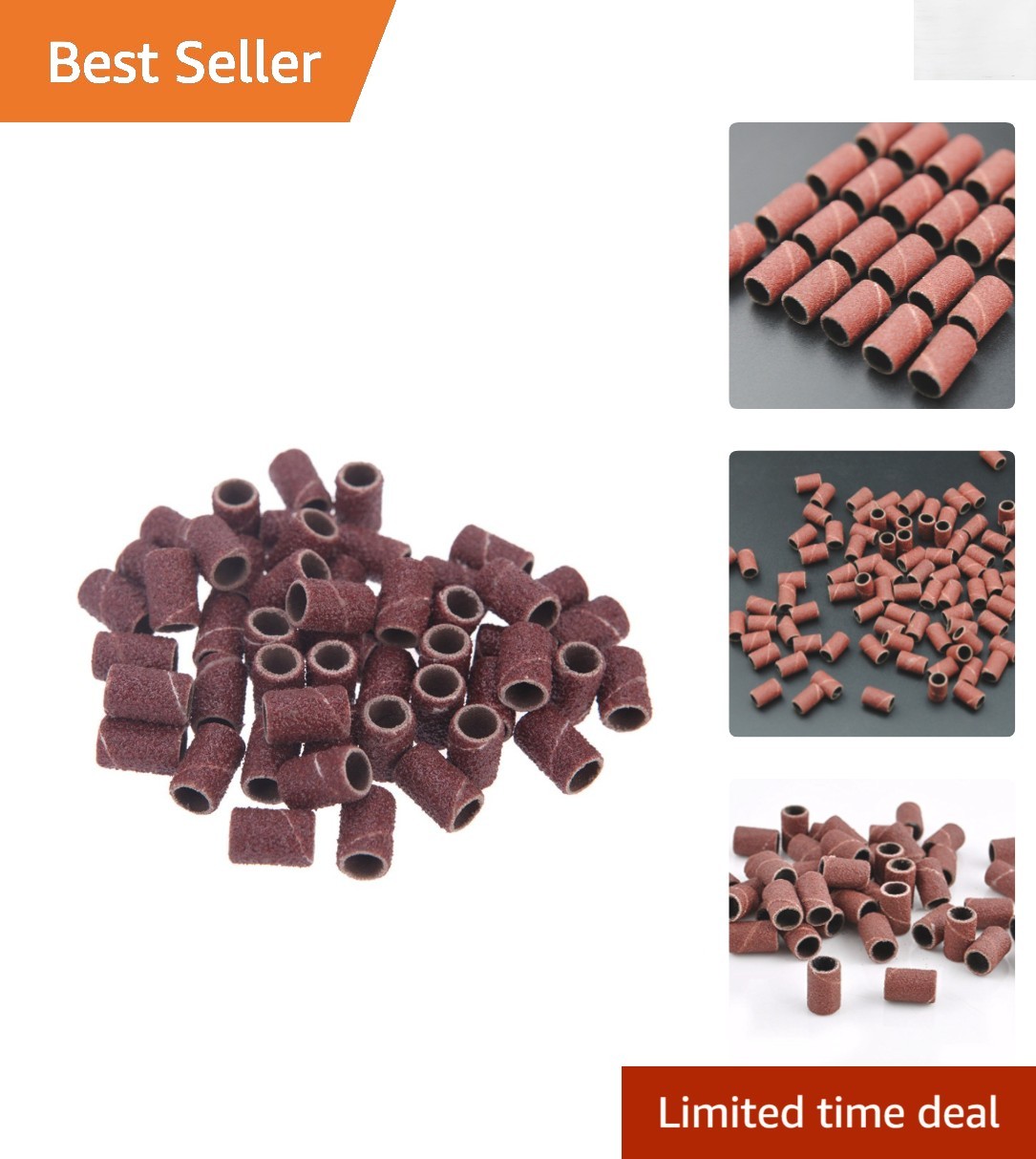 Sculpt and Polish with 100Pcs 120 Grit Nail Art Sanding Bands for Professionals