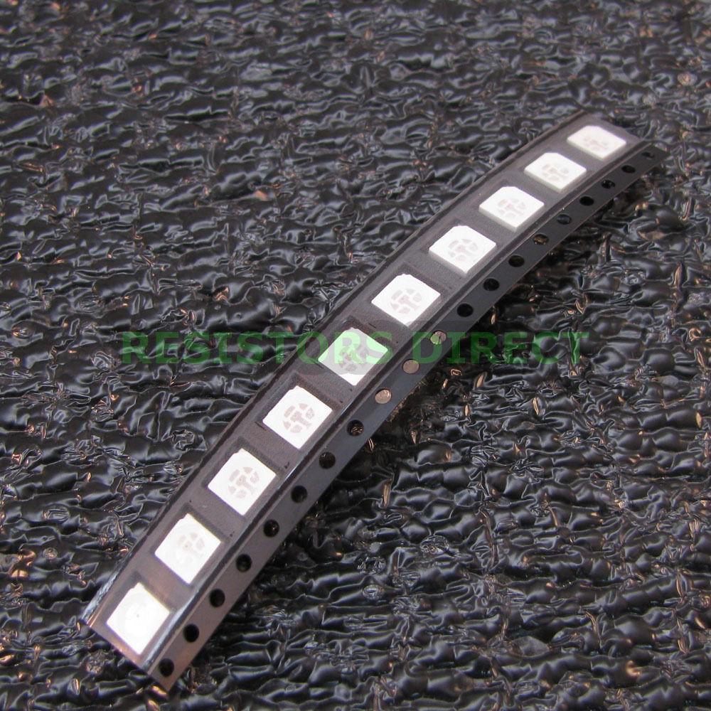 50x RGB 5050 SMD LED PLCC-6 6Pin 3 Chip 5mm Red Green Blue 6 Pin US Seller Z26