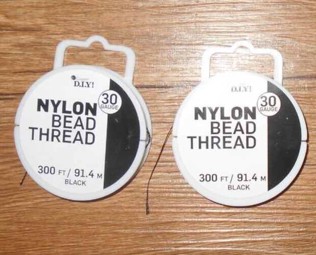 D.I.Y 30 Gauge Nylon Bead Thread (300 Ft Each)