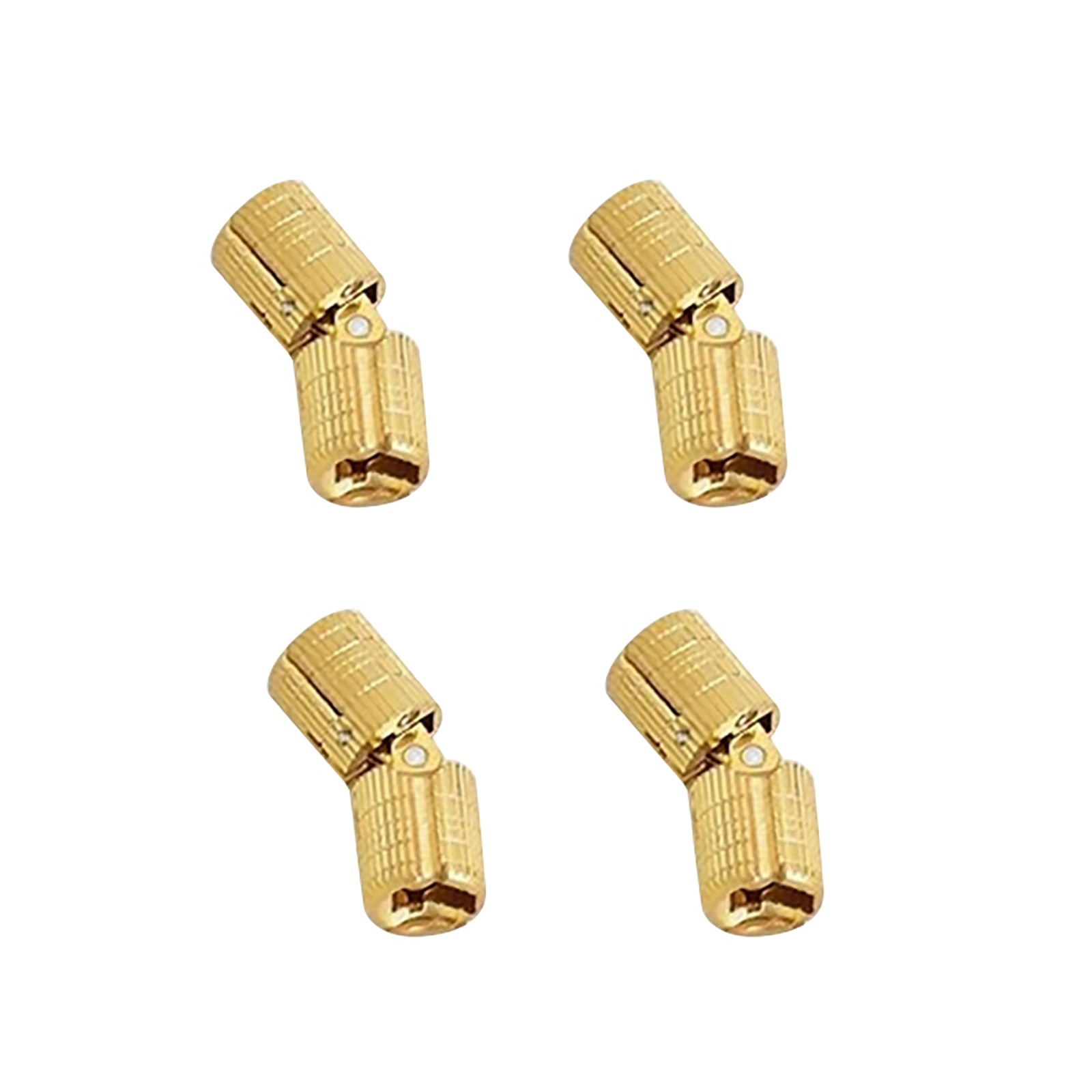 4Pcs/Set 10mm Brass Invisible Cabinet Hidden Barrel Hinge Accessories Part D