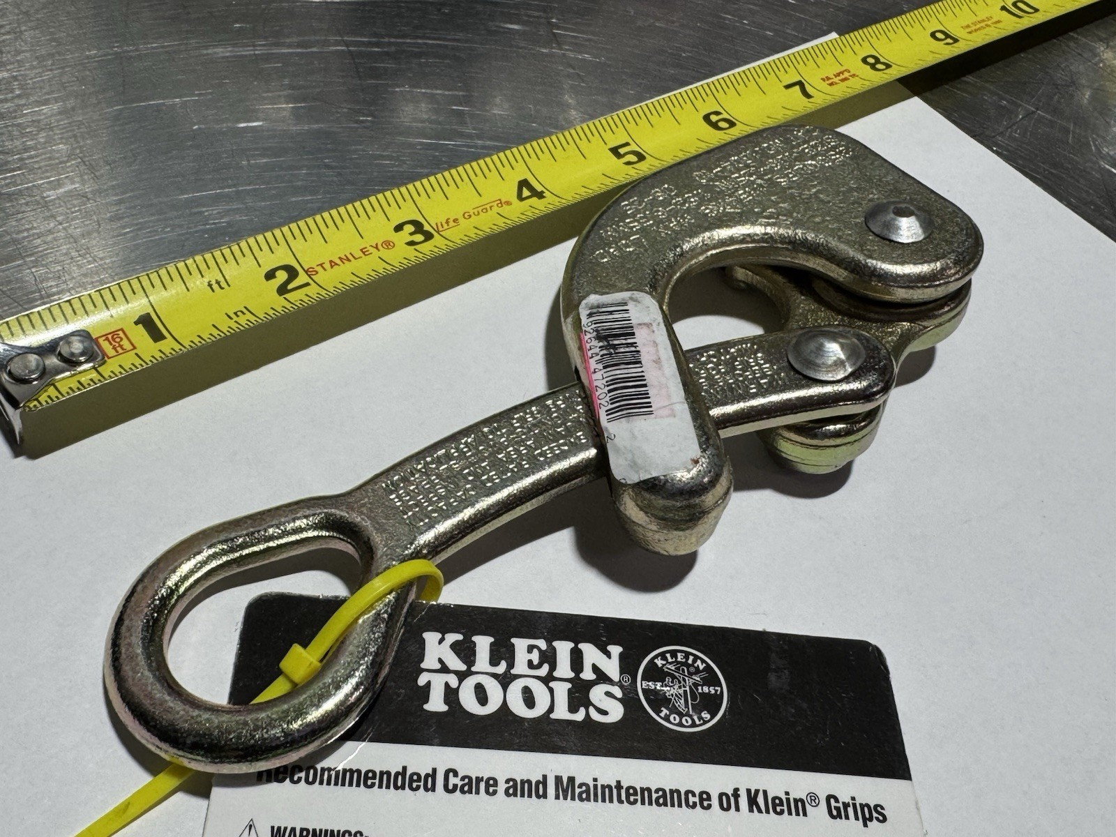 KLEIN TOOLS 1604-10 Cable Pulling Jaw Grip 2500 lb Max .06-.25 in