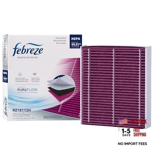 Odor Control Cabin Air Filter by PUREFLOW RZ18113H Fits 2014-2025 Nissan HEPA