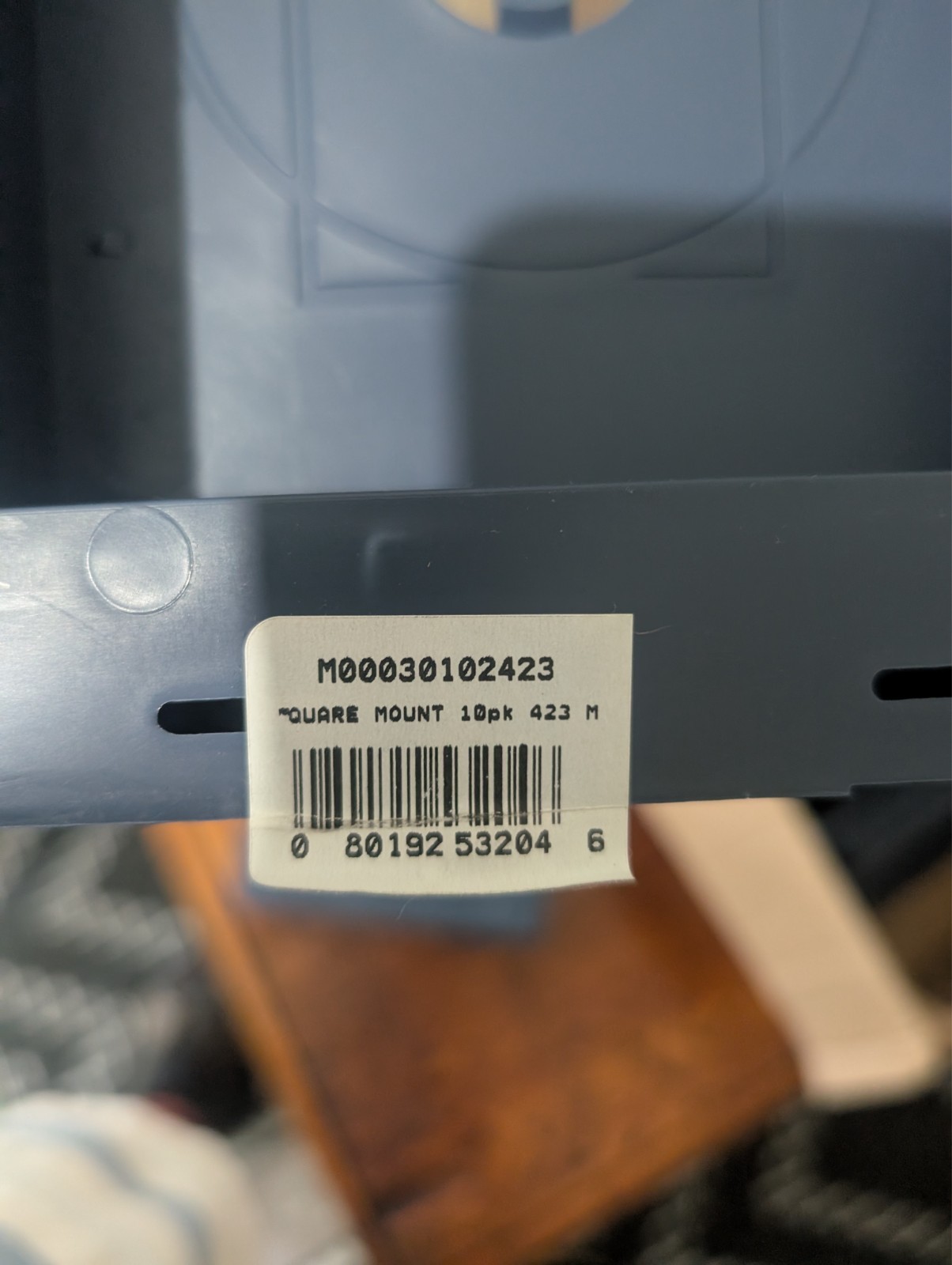 M00030102423 Square Mount 10 Pack Plastic Mounting Box Gray