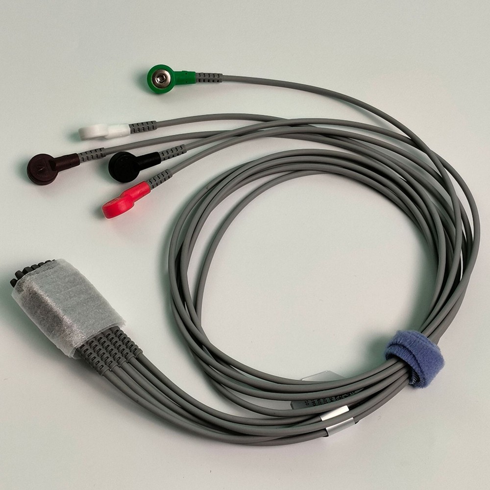 ECG Telemetry Lead Wire 5-Guide for iT20 American Standard Button