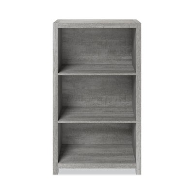 Whalen Furniture SPUSFBBKGM Fallbrook Bookcase 3-Shelf 28w Smoked Ash
