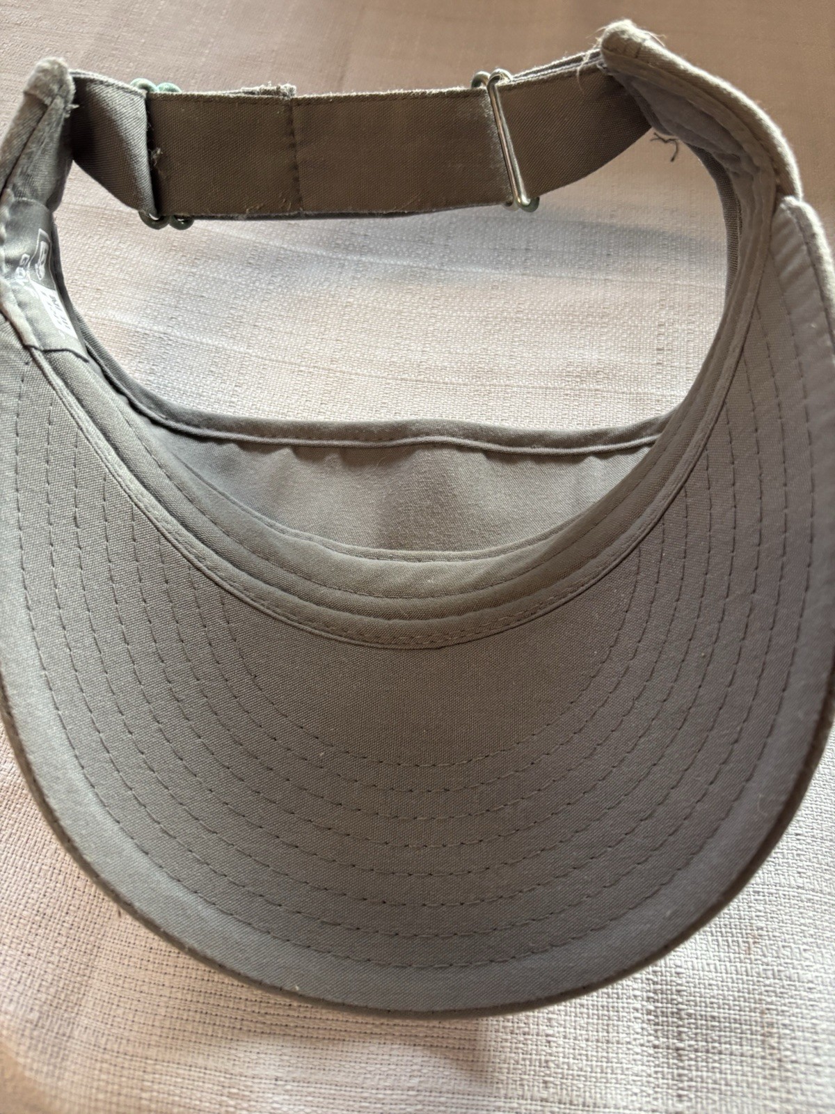 New Era Golf Visor USA Logo Embroidered Solid Gray Adjustable Unisex