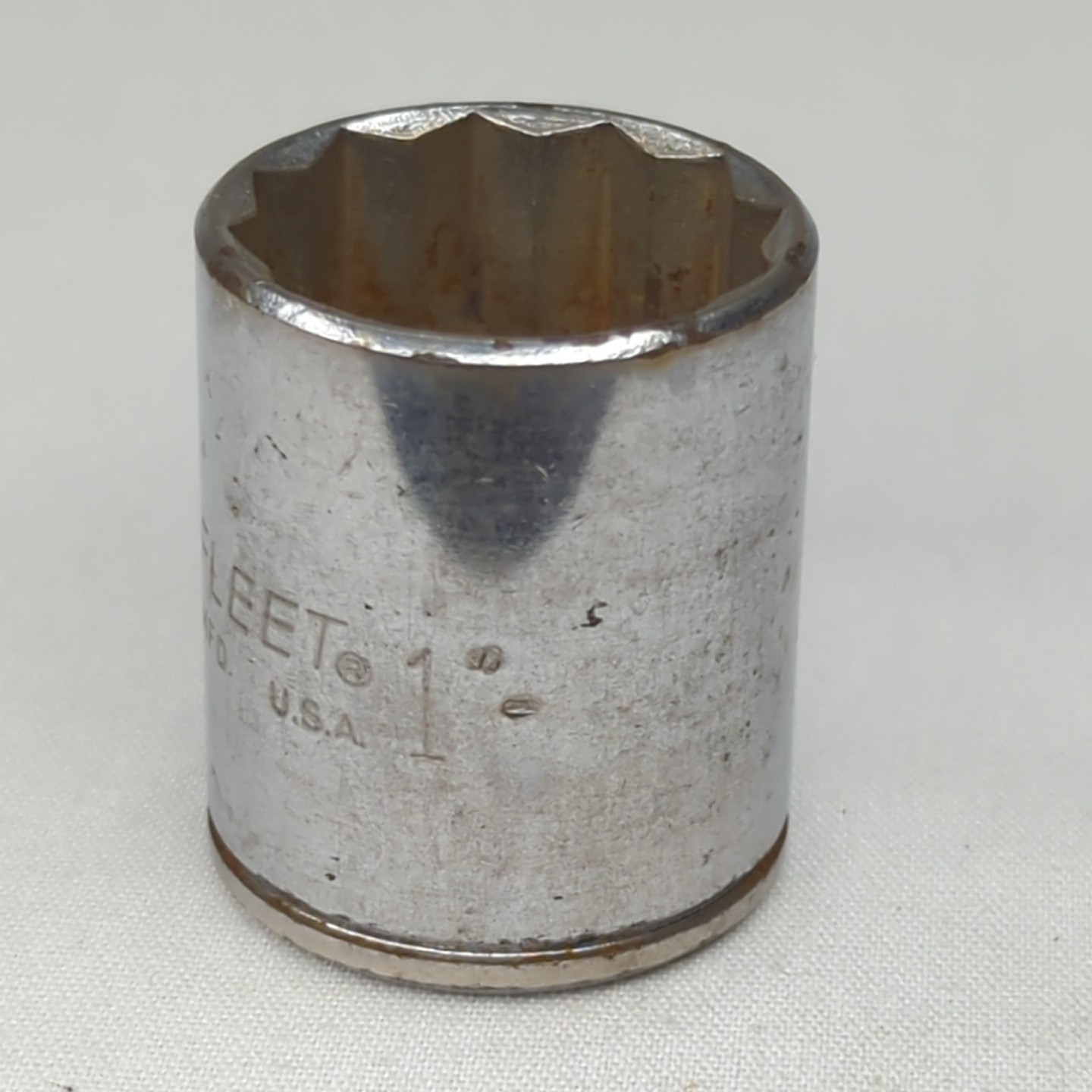 Fleet Size 1" SAE 1/2" Drive 12 Point Socket 1632 USA