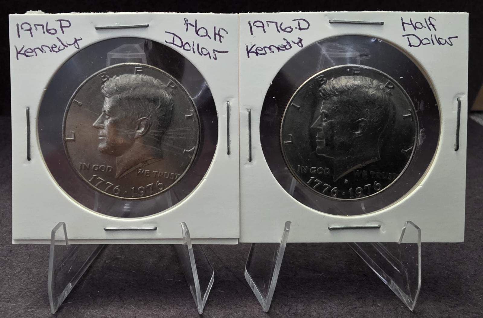 1976 P&D Bicentennial Half Dollar Kennedy Half Dollar Avg Circ