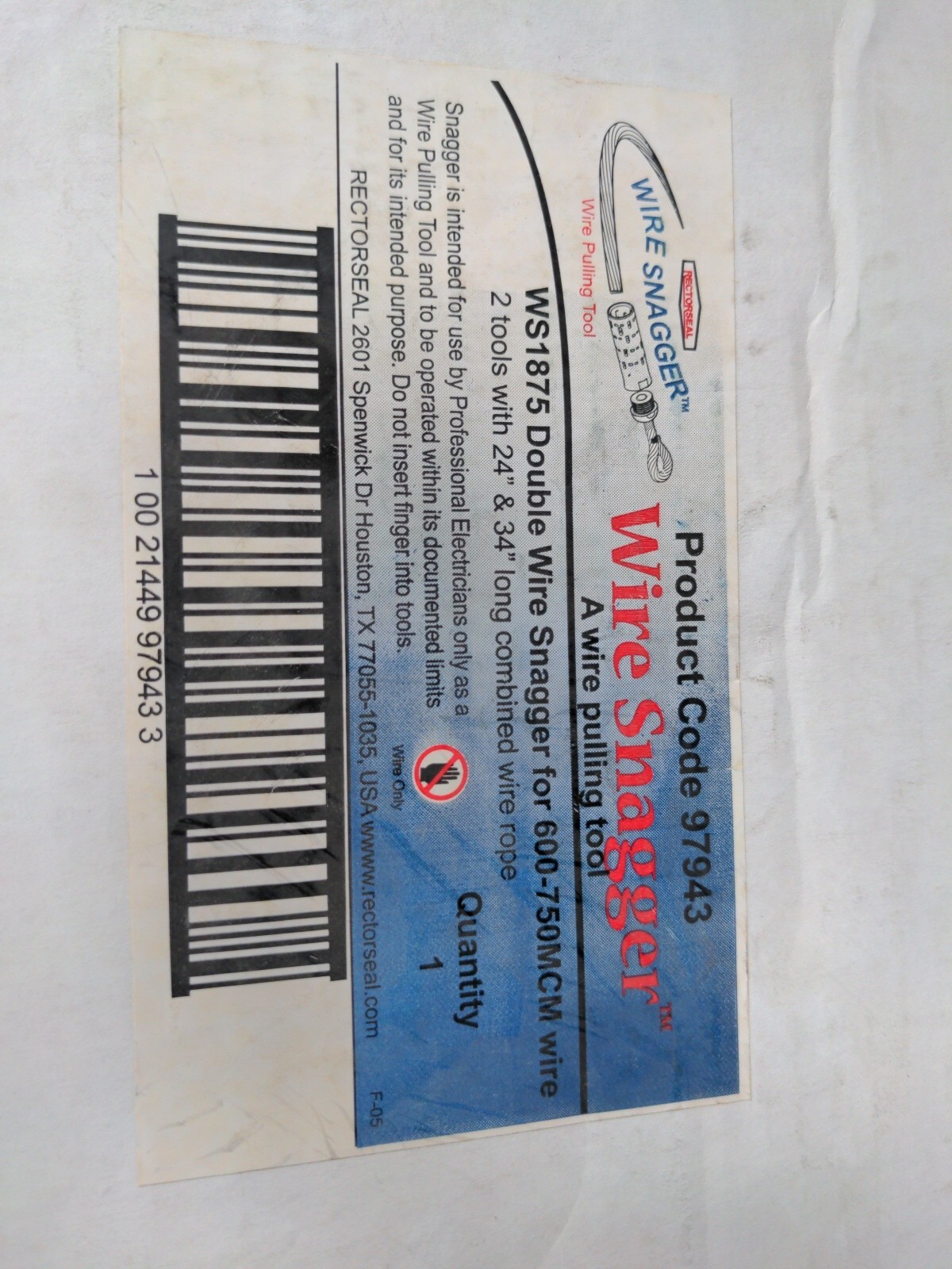 Rectorseal Wire Snagger 97943