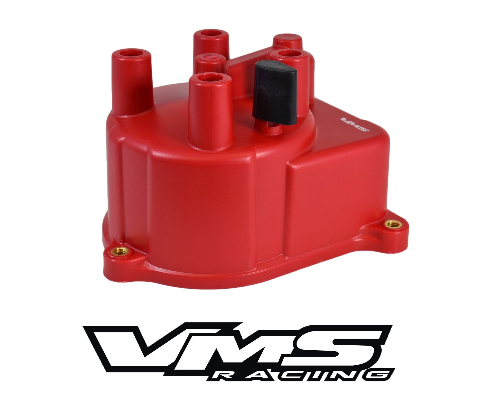 VMS RACING RED OE STYLE DISTRIBUTOR CAP FOR 92-95 HONDA CIVIC D16Z6 EG 1.6L VTEC