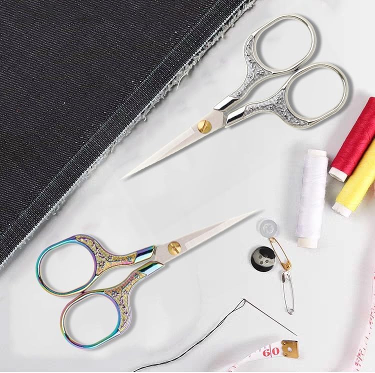 Embroidery Scissors Set 2 Piece Small Sharp Tools for Crochet & Crafts