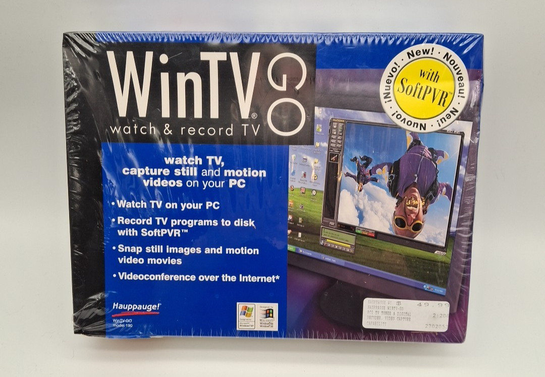 Hauppauge WinTV-Go Model  3 Tuner Card Cable Ready Remote CD Install