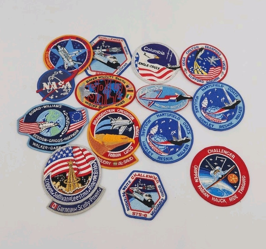 NASA Patches Space Shuttle Lot of 14 Varies Missions Vintage Collector Item