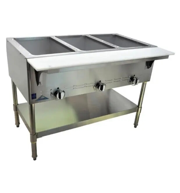 Comstock Castle CCGST-5-P 72" Propane Gas 5 Well Hot Food Dry Well Steam Table