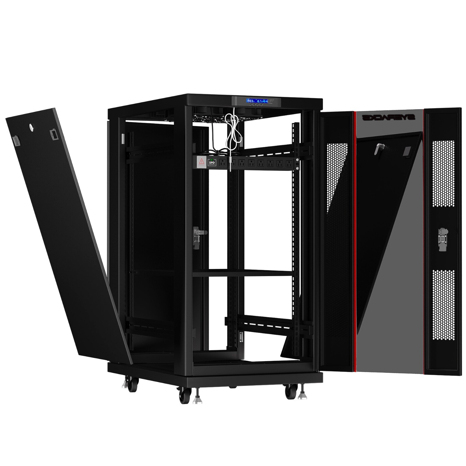 Sysracks 27U 39'' Deep IT Network Data Server Rack Cabinet