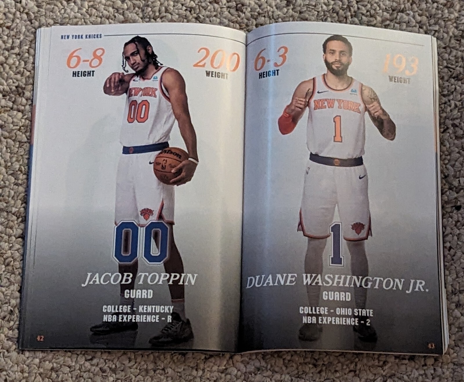 NY Knicks Official 2024 PLAYOFFES Game Program