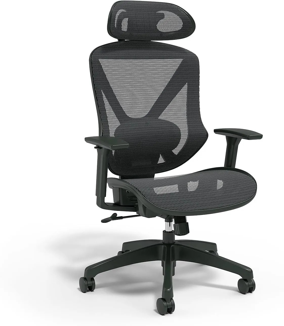 Staples® Dexley Ergonomic Mesh Swivel Task Chair, Black (NEW)