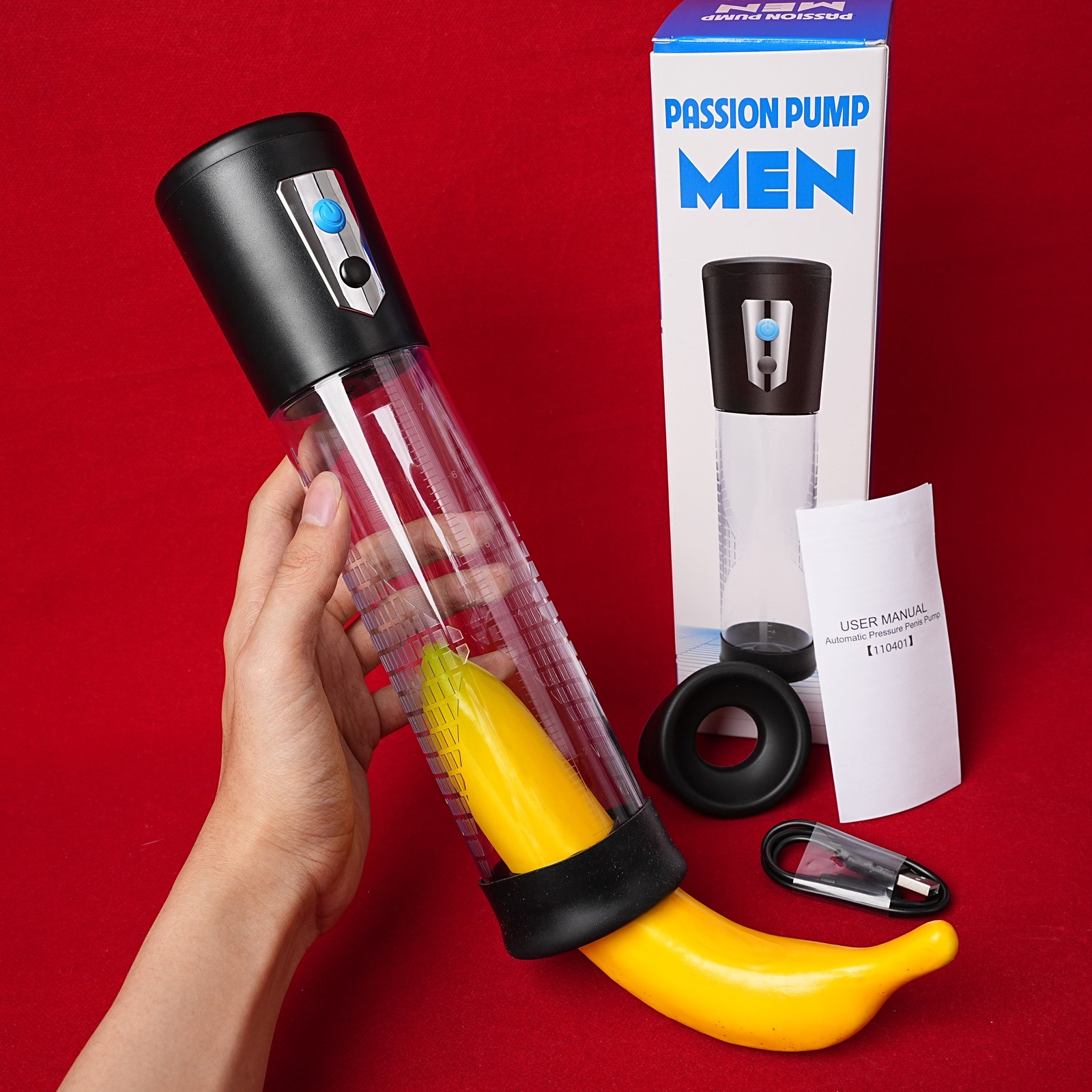 Rechargeable Male Enhance Vacuum Penis Pump Enlargement Penis Cock Enlarger
