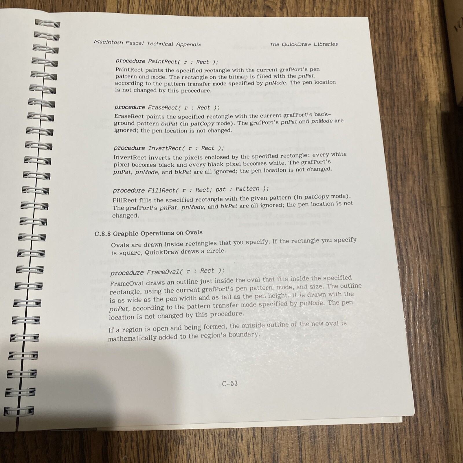 MacIntosh Pascal Technical Appendix 1984 Apple M1507