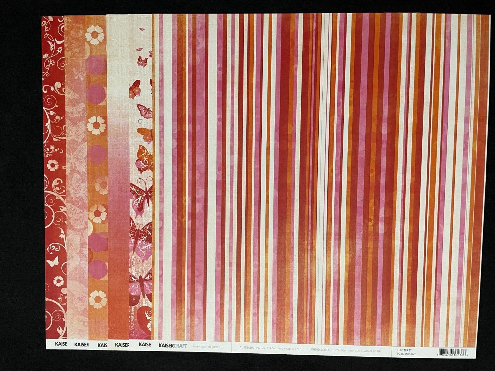 KAISERCRAFT "FLUTTERBY" 12x12 DS HEAVY PAPER