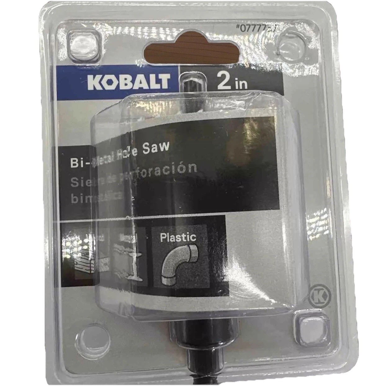 Kobalt 2"Hole Saw, Metal, Plastic, Wood #0777737  Bi-Metal With Pilot  Bit {88}