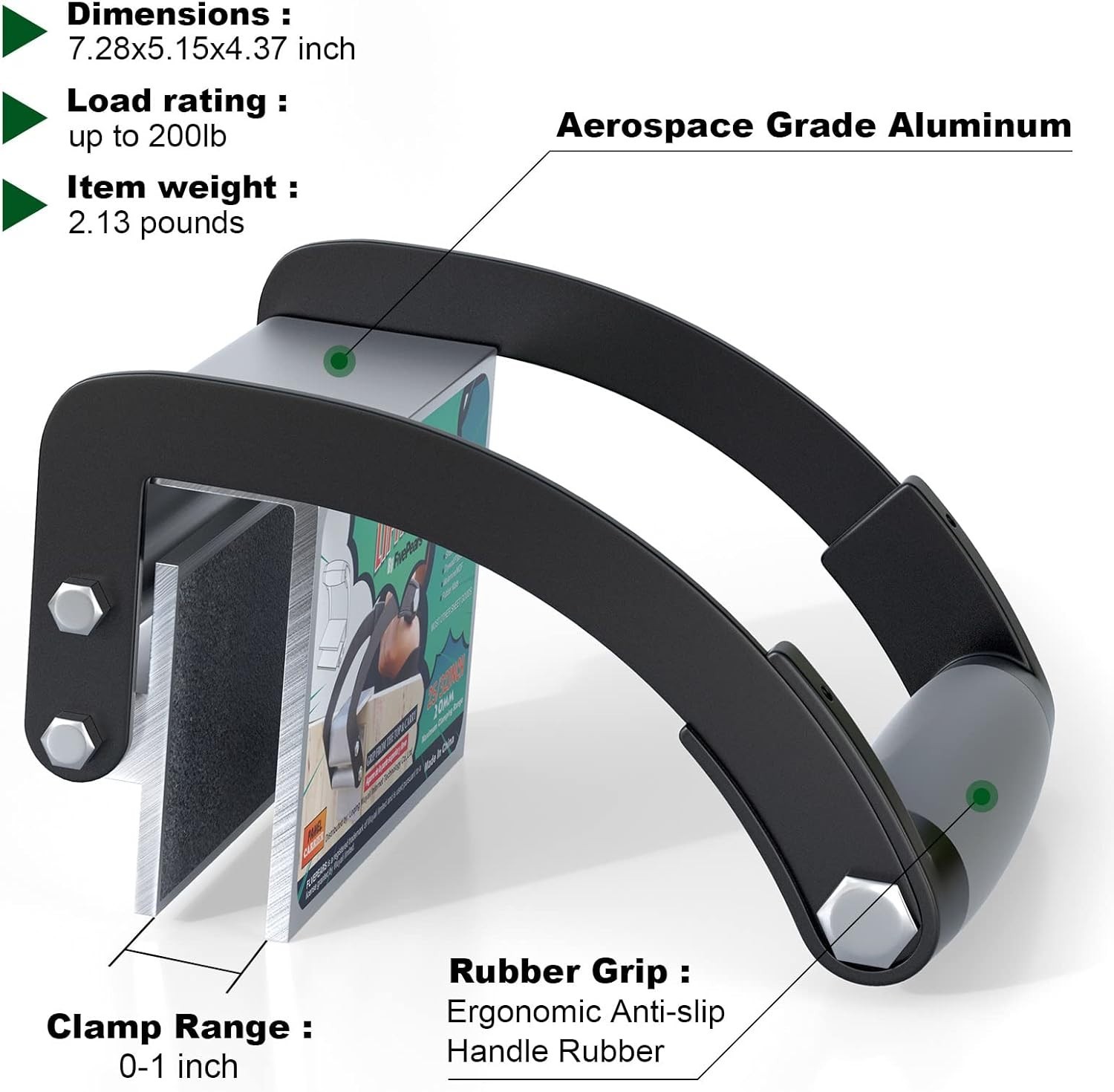 Heavy Duty Sheet Material Carrier with One-Hand Grip