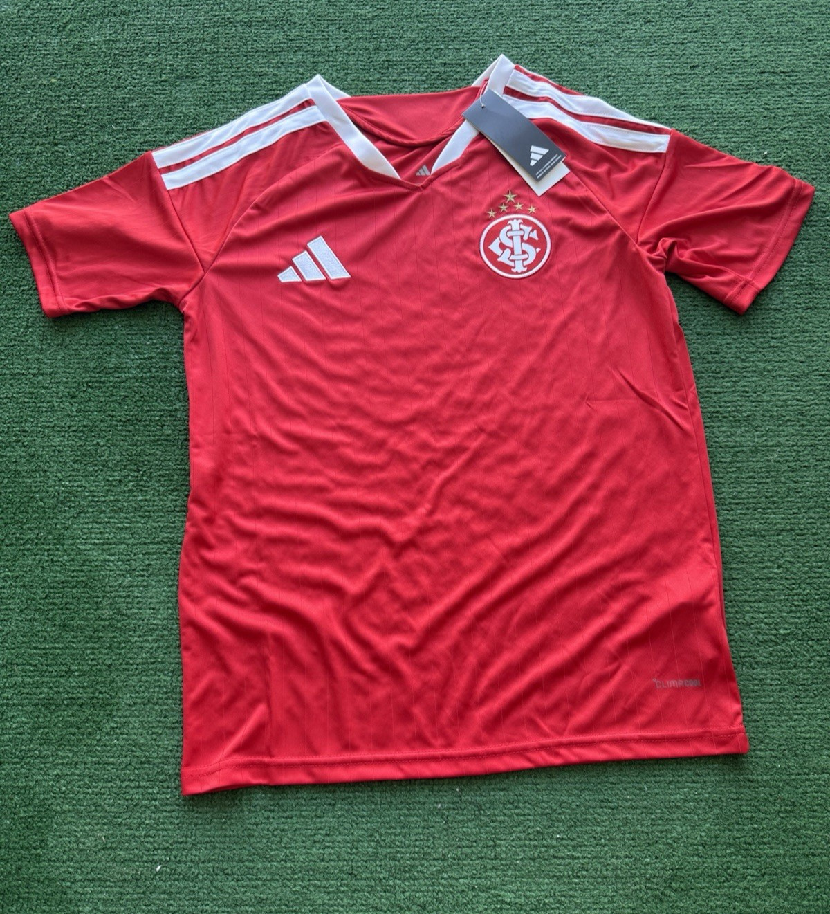 Nike SC Internacional Soccer Jersey Mens Red Dri-Fit Short Sleeve 2026