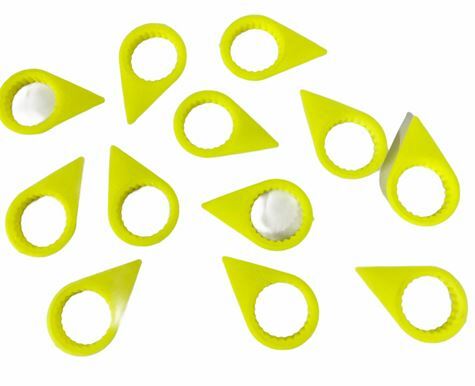 *21MM X 12 CHECKPOINT WHEEL NUT INDICATORS / POINTERS YELLOW IP21Y/12