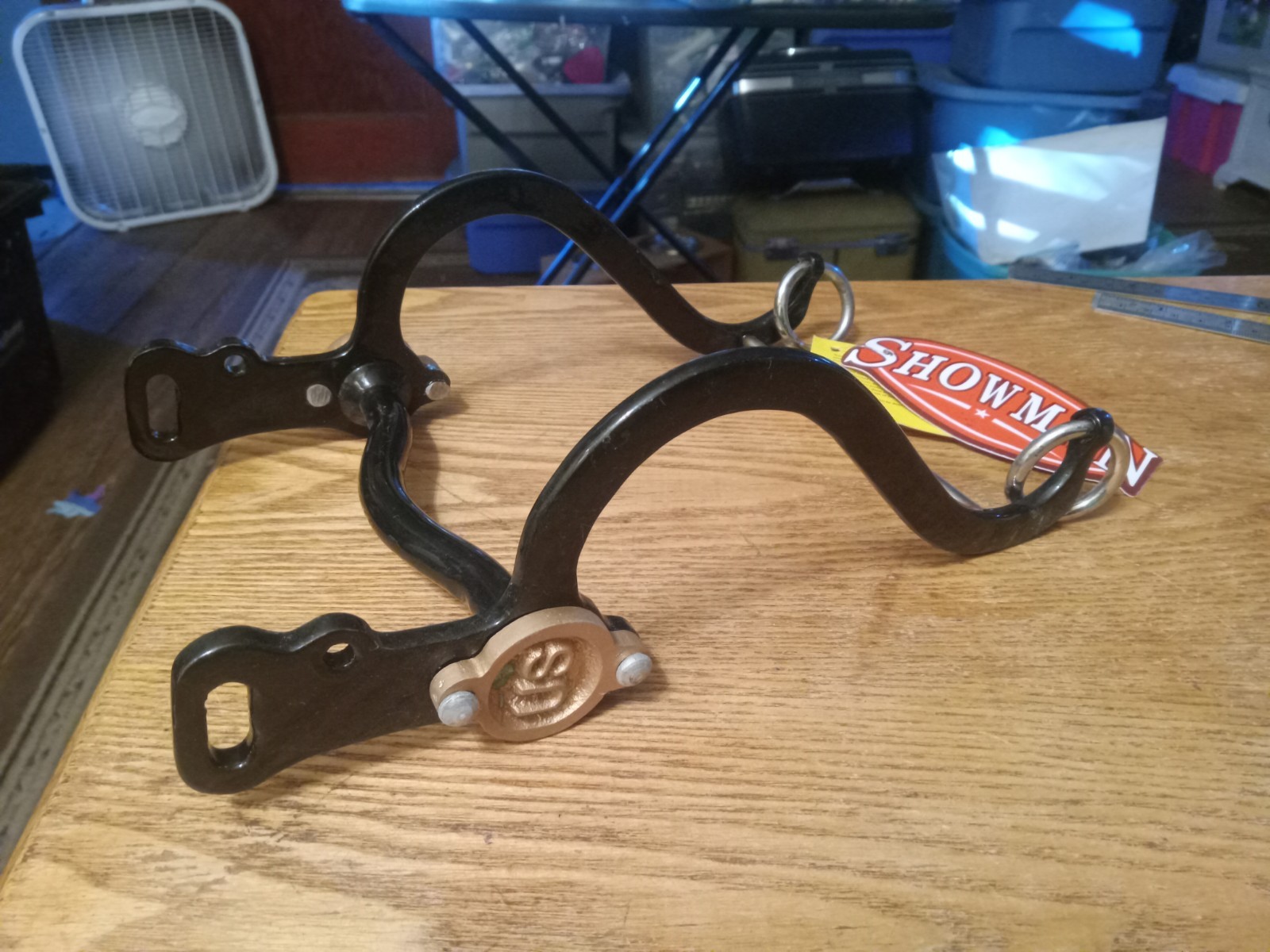 New Cavalry Military bit 4 3/4 in long low port sweet iron mouth Showman