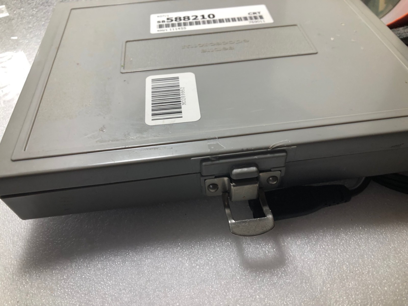 USED Gray MICROSCOPE SLIDE BOX CASE STORAGE HOLDS 100 SLIDES(U15