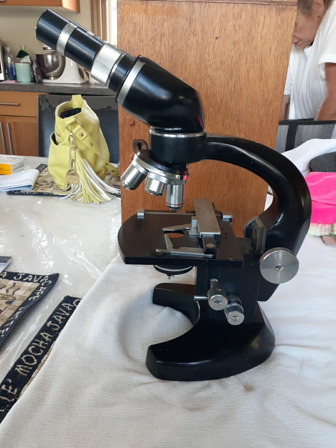 Vintage Ultralux Wetzlar Microscope w Case