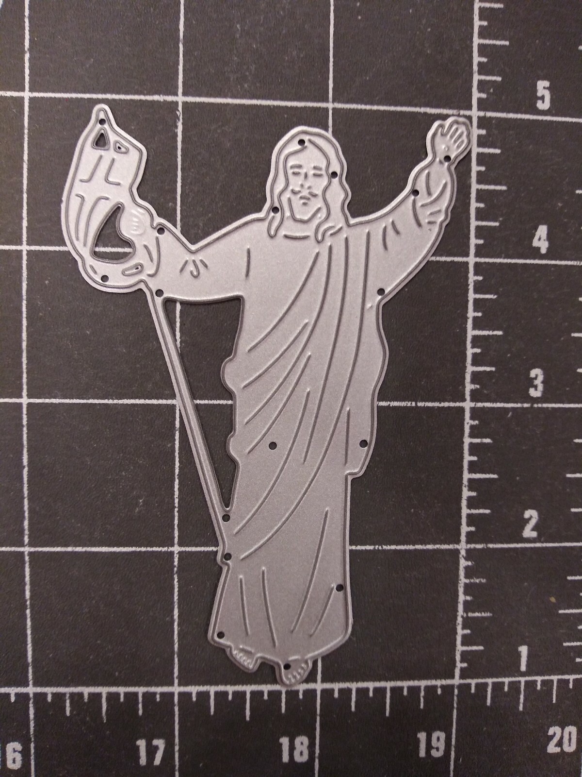Universal Die Cut Tool Thin Metal Emboss Cross Sympathy Religion Jesus Blessing