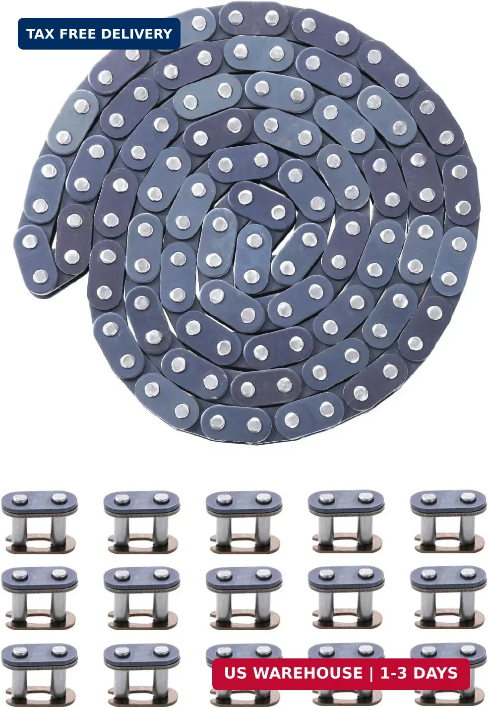 T8F Drive Chain 134 Links Heavy Duty for 49cc 50cc 2-Stroke GB Syx Moto Holeshot