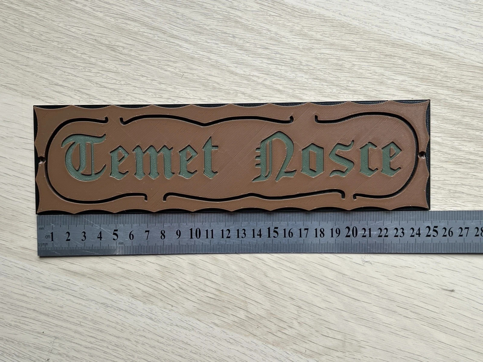 The Matrix Know Thyself 'Temet Nosce' Replica Sign Prop 3D Printed