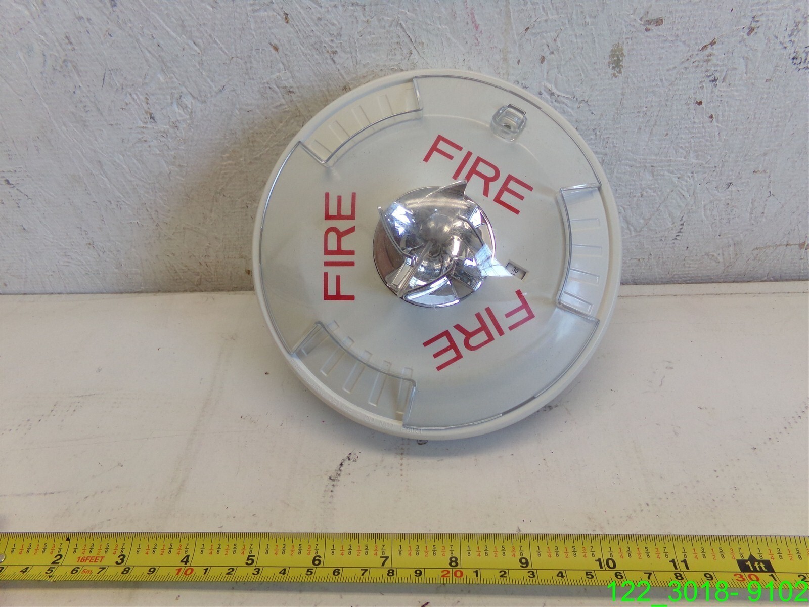 Wheelock Ceiling Mount Fire Signaling Device Strobe Alarm Horn - No Base WHITE