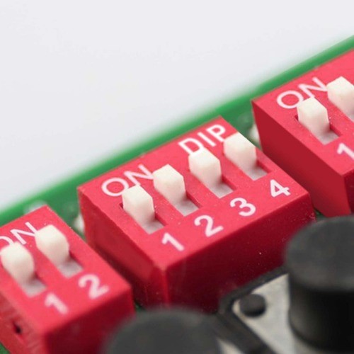 Double Row Dip Slide Switch 4 Position 2.54mm PCB Mountable On Off Style: 4pin