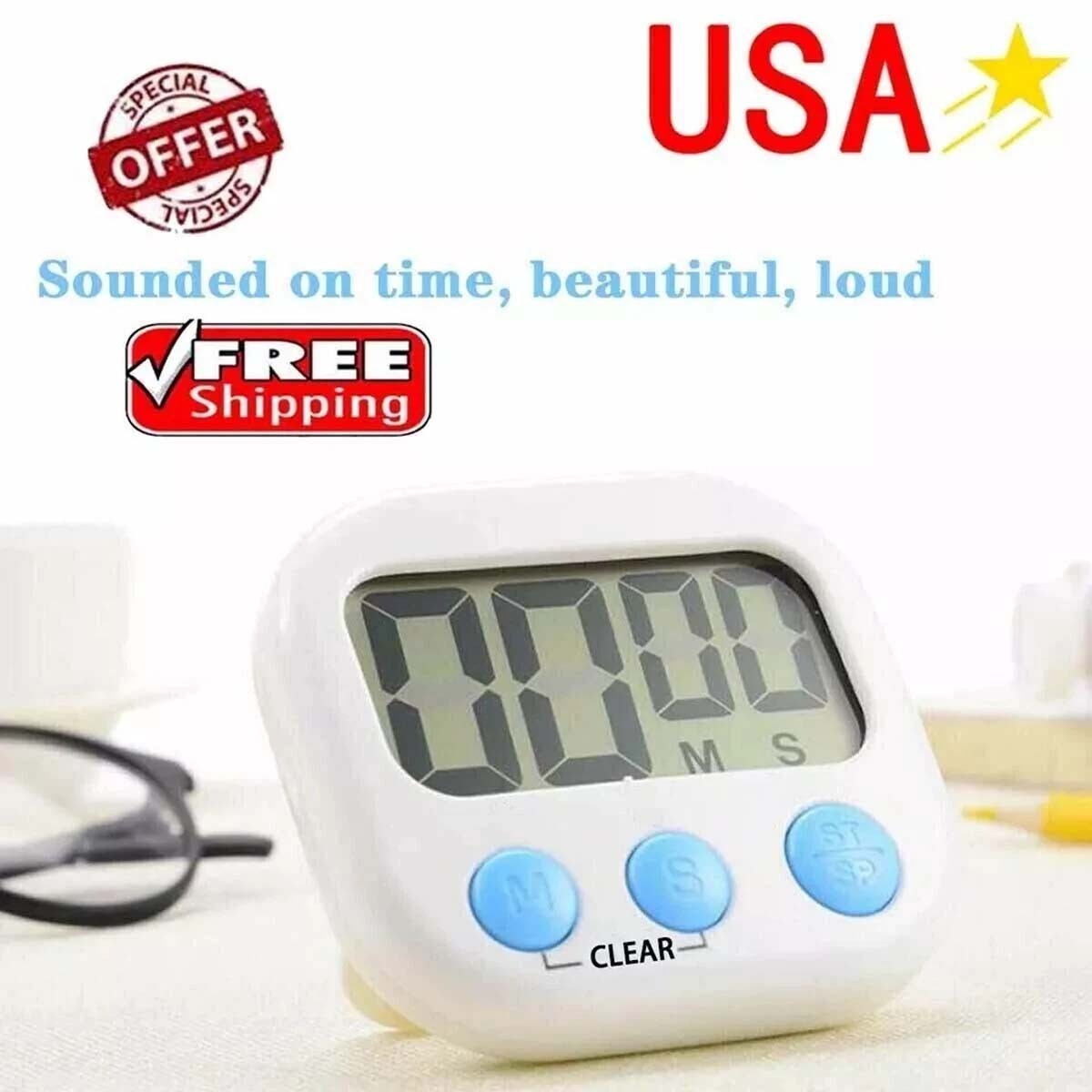 Multifunction LCD Digital Timer – Perfect for Gym, Cooking, Study & Office