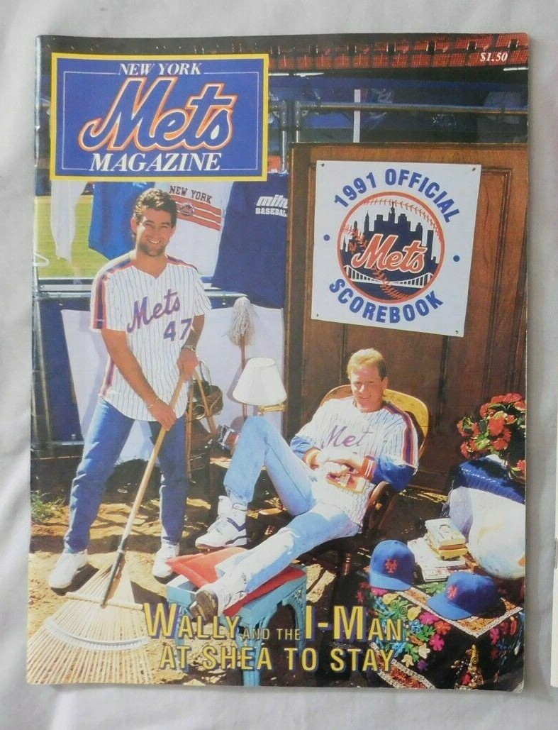 1991 New York Mets Vs Chicago Cubs  Program 8/4/91