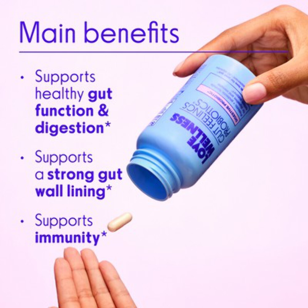 Love Wellness Gut Feelings Probiotics for a Healthy Gut & Immunity 30ct - Imperf