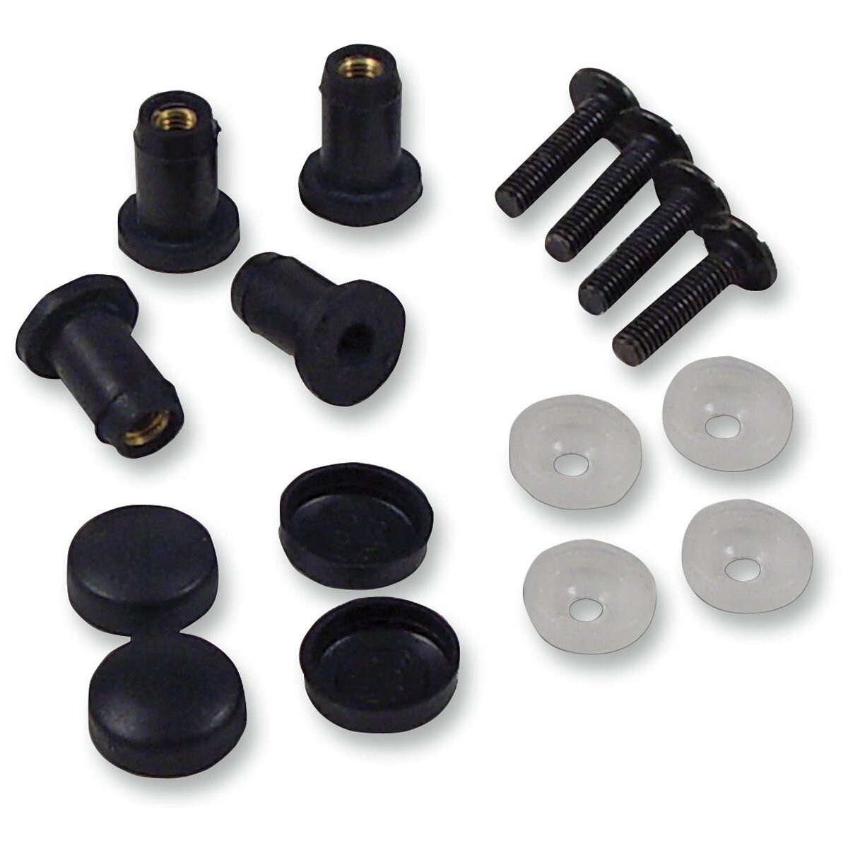 PowerMadd Cobra Windshield Well Nut Kit - 14593